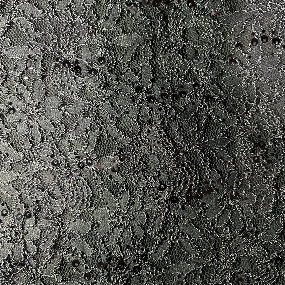 Ralph Lauren Size 8 Long Sleeve Sequin Lace Ruffle Cocktail Dress - Picture 5 of 8